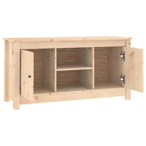 Berkfield TV Cabinet 103x36.5x52 cm Solid Wood Pine