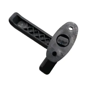 Right Hand Window Handle Lever Catch & Retainer Black Polypropylene Locker