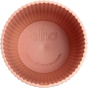 Elho Vibes Fold Mini 11cm Round Delicate Pink Recycled Plastic Plant Pot