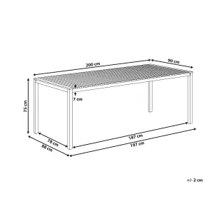 Garden Table Wood Light Wood VIAREGGIO