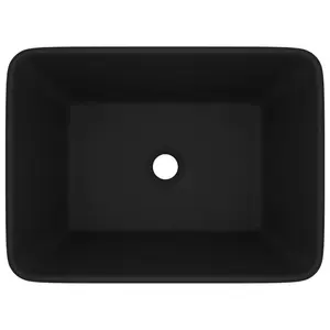 Metro Lane Kratz 300mm L x 410mm W Ceramic Rectangular Sink Matt Black