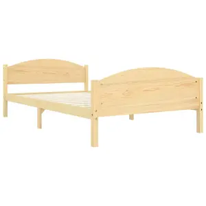 Berkfield Bed Frame Solid Pine Wood 120x200 cm