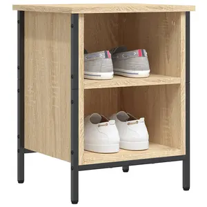 Berkfield Shoe Cabinet Sonoma Oak 38x35x50 cm Engineered Wood