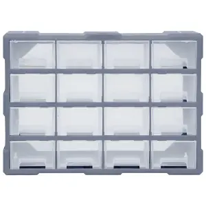 Berkfield Multi-drawer Organiser with 16 Middle Drawers 52x16x37 cm