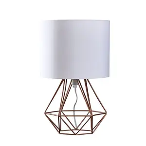 Bartelt Metal Table Lamp Copper Base/White Shade / Yes / G