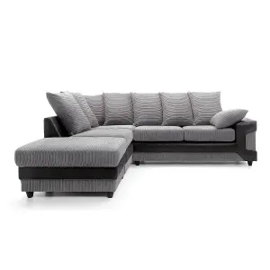 Dino Corner Sofa in Grey Left Facing