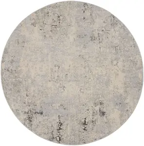 Grey Beige Luxurious Modern Easy to Clean Abstract Rug For Dining Room Bedroom And Living Room-239cm X 239cm