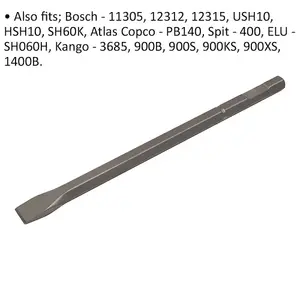 30 x 380mm Impact Breaker Chisel Compatible with Bosch 11302 & More