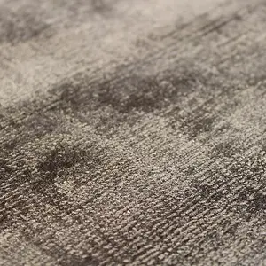 Chocolate Viscose Easy to clean Plain Handmade , Luxurious , Modern Rug for Living Room, Bedroom - 240cm X 340cm