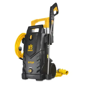 V-TUF V5 110v X2 Tough DIY Site Electric Pressure Washer - 2175psi, 150Bar, 6L/min - 8 m HI-VIS HOSE & 5m CABLE