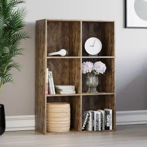 Vida Designs Durham 2x3 Cube Storage Unit, Dark Wood