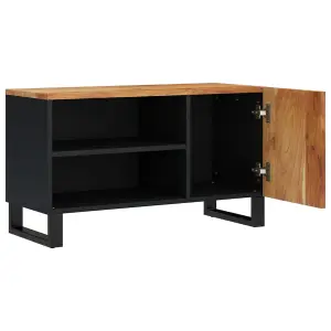 Berkfield TV Cabinet 80x33x46 cm Solid Wood Acacia&Engineered Wood