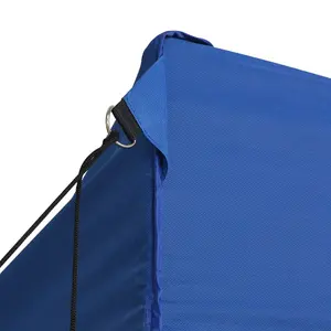 Berkfield Professional Folding Party Tent with 4 Sidewalls 3x6 m Steel Blue