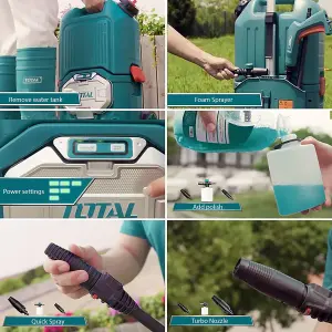 Total Li-Ion 40V Cordless Pressure Washer (Battery not included) - TPWLI4006