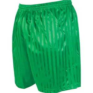 XL - GREEN Adult Sports Continental Stripe Training Shorts Bottoms - Football