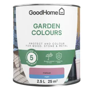 GoodHome Colour It Matsue Matt Multi-surface paint, 2.5L