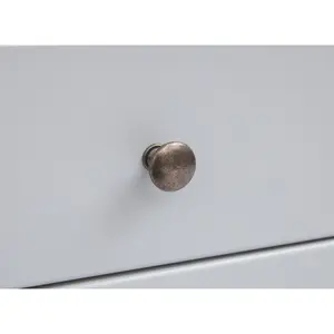 Argenta 1 Drawer Bedside Table Brass Knob