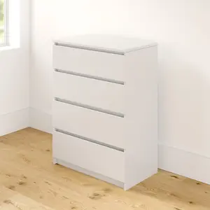 Tonya 4 Drawer 70Cm W Chest Of Drawers White