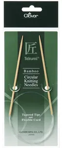 Knitting Pins: Circular: Fixed: Takumi Bamboo: 120cm x 3.25mm (3)