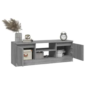 Berkfield TV Cabinet with Door Grey Sonoma 102x30x36 cm