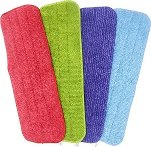 4 Pack Spray Mop Heads Replacement Mop Pads Reveal Mop Cleaning Pad ,Fit For All Spray Mops & Reveal Mops Washable 16.55.11 Inches. (Colors)