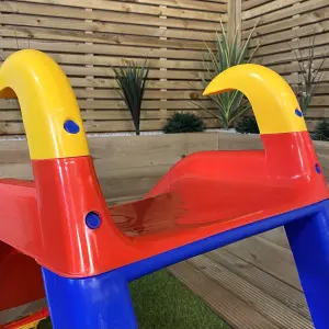 80cm Kids Indoor Outdoor Freestanding Plastic Slide with Ladder and Extension