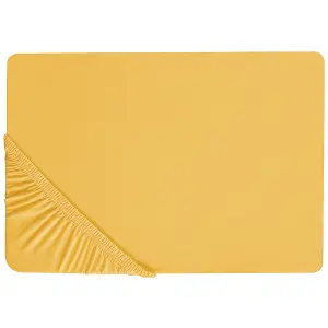 Fitted Sheet JANBU Cotton Mustard