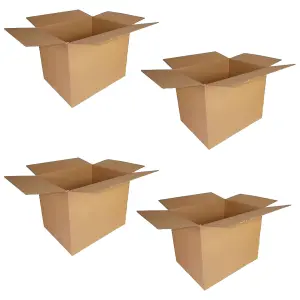 25 x 18x12x12" Strong Single Wall Cardboard Shipping Storage Packing Boxes