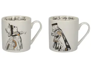 Victoria And Albert Alice In Wonderland Set of 2 His And Hers Can Mugs