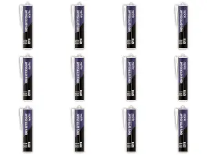 Rapide Roof & Gutter Sealant Black 260ml (Pack of 12)