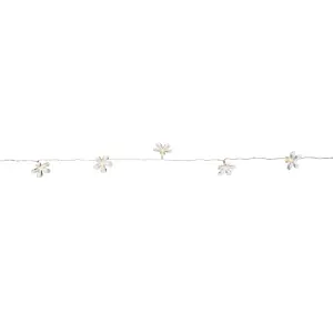 Flower Battery-powered Warm white 10 LED Indoor String lights