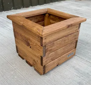 Simply Wood Churchill Square Planter Large