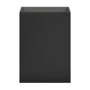 GoodHome Imandra Matt Black Single Wall-mounted Bathroom Cloakroom unit (H) 550mm (W) 440mm