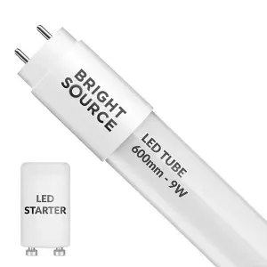 Bright Source 2ft 9w T8 LED Mains Operated Tube - 3000k Warm White