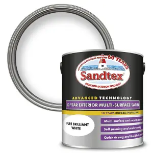 Sandtex 10 Year Multi Surface Quick Drying Satin Pbw 2.5L