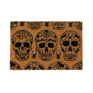 Nicola Spring - Halloween Coir Door Mat - 60 x 40cm - Day of the Dead