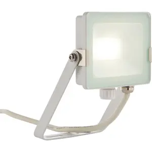 4 PACK Outdoor Waterproof LED Floodlight - 20W Cool White LED - Matt White