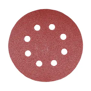 TIMCO Random Orbital Sanding Discs Mixed Red - 125mm (80/120/180)