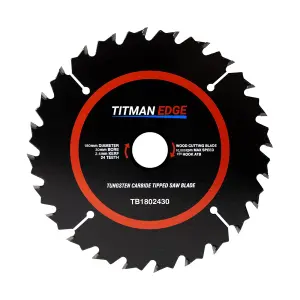 Titman Edge TCT General Purpose Saw Blade 180mm x 30mm x 24 Tooth - TB1802430