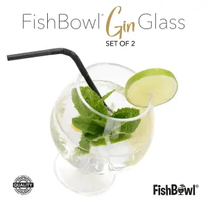 CKB Fishbowl Set of 2 Gin Cocktail Vodka Glass 600ml Gift Set