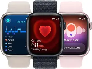 Apple Watch Series 9 GPS + Cellular, 45Mm, Stainless Steel Case, Sport Band