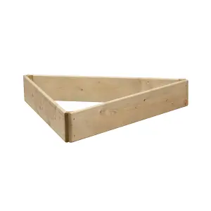 Greena Triangular Raised Bed 15 cm High, 90cm each side