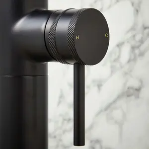 Core Matt Black Freestanding Bath Shower Mixer Taps