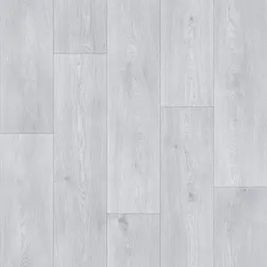 Grey Modern Wood Effect Anti-Slip Vinyl Flooring for Home, Shops, Offices, 4.0mm Thick Vinyl Sheet-7m(23') X 2m(6'6")-14m²