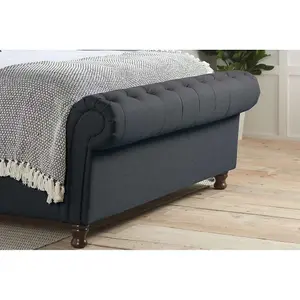 Birlea Castello Super King Side Ottoman Bed Charcoal