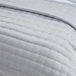 DUSK Vienna Quilted Bedspread 2.5m X 2.6m - Silver