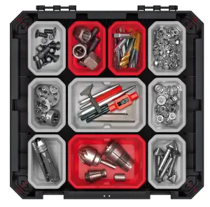 Tough Organiser STORAGE CASE Parts Carry Tool Box Screws Craft Mobil Fishing Medium with boxes