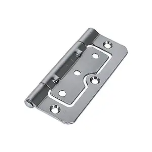 TIMCO Hurlinge Hinges Fixed Pin (104) Steel Polished Chrome - 101 x 66