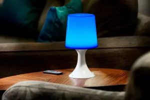 Auraglow Colour Changing LED Table Lamp - with Remote Control - MILLIE