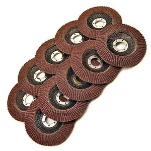 10 x Flap Discs 80 Grit Angle Grinder 4.5" (115mm) Flat Sanding Grinding